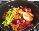 ベシブロススープで軟骨ソーキ煮付け作り方3写真