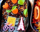 ささみカツ甘だれ★自転車エッフェル塔弁当作り方2写真