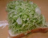 千切りキャベツとオリーブオイルのトースト作り方3写真