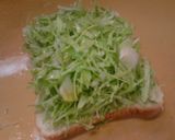 千切りキャベツとオリーブオイルのトースト作り方4写真