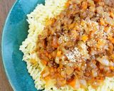 りんご酒のりんご、ミートパスタに再利用作り方5写真