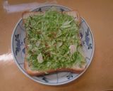 千切りキャベツとオリーブオイルのトースト作り方5写真