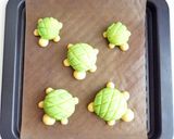 かき氷シロップで手軽に　かめメロンパン作り方6写真