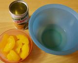 桃と夏みかんフルーツサラダ生ハム添え作り方1写真