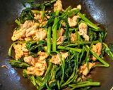 豚バラと空芯菜のオイめん炒め作り方2写真