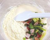 九条ねぎとハムのケークサレ。作り方7写真