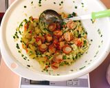 350g野菜入ベビーホタテのお好み焼き作り方4写真