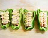 超簡単♡カニカマピーマンのチーズ焼き♪作り方3写真