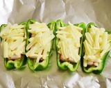 超簡単♡カニカマピーマンのチーズ焼き♪作り方4写真