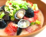 しじみのトマトクラムチャウダー風スープ作り方8写真