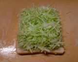 千切りキャベツと半熟目玉焼きのトースト作り方5写真