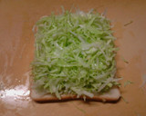 千切りキャベツと半熟目玉焼きのトースト作り方5写真