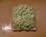 千切りキャベツと半熟目玉焼きのトースト作り方6写真