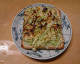 千切りキャベツと半熟目玉焼きのトースト作り方7写真
