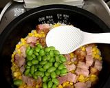 ブロックベーコンと枝豆の炊き込みご飯作り方2写真