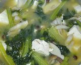 簡単朝食✿小松菜ときのこと豆腐のお味噌汁作り方6写真