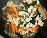 生ワカメと野菜のつけ素麺　あつもり作り方3写真