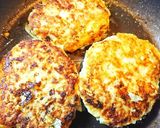 中華餡かけ豆腐バーグ★挽肉250で8個！作り方2写真