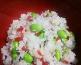 枝豆と梅干とシラスとゴマDE混ぜご飯♪作り方5写真