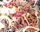 にんにくたっぷり♪牛肉の和風パスタ作り方5写真