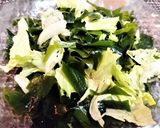 １分★ヘルシー【わかめと生ハムのサラダ】作り方5写真