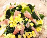 １分★ヘルシー【わかめと生ハムのサラダ】作り方7写真
