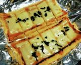 居酒屋風～(^^)油揚げの味噌チーズ焼き作り方3写真