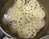 レンコンと鳥つくねの甘辛炒め作り方2写真