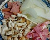 ◆レンジでぱぱっと❗ナポリうどん◆作り方1写真