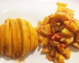 合う！簡単、桃のパスタ☻作り方1写真