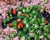 ししとう入りピリ辛ひき肉炒め。作り方3写真