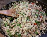 ししとう入りピリ辛ひき肉炒め。作り方5写真