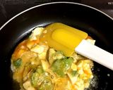 豆腐 アボカドでクリーミー卵丼作り方2写真