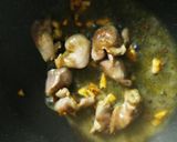 カラスミと砂肝とアスパラのパスタ♪作り方7写真