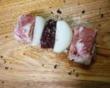 残りお肉で揚げない串カツ作り方3写真