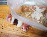 残りお肉で揚げない串カツ作り方4写真