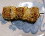 残りお肉で揚げない串カツ作り方8写真