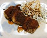 残りお肉で揚げない串カツ作り方9写真