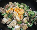 「固い豆腐」でゴーヤチャンプル♪作り方7写真