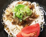 ササミとなめこのおろしそうめん作り方8写真