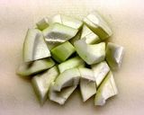 青パパイヤとさつま揚げの煮物作り方3写真