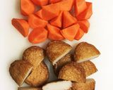 青パパイヤとさつま揚げの煮物作り方4写真