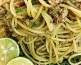サバ缶ガーリックパスタ作り方7写真