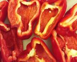赤ピーマンの肉詰め作り方1写真