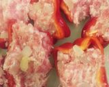 赤ピーマンの肉詰め作り方5写真