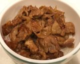 豚肉オンリー！黄金の味で豚バラ丼♪作り方8写真