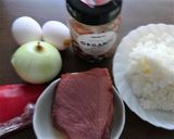 オーガニックみそパウダーで、パプリカ炒飯作り方1写真