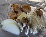 チキンときのこのホイル包み焼き作り方3写真