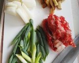 牛コマと野菜のコンソメスープ作り方1写真