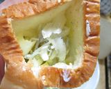 ピザ風しらすとねぎのオリーブ油トースト作り方4写真